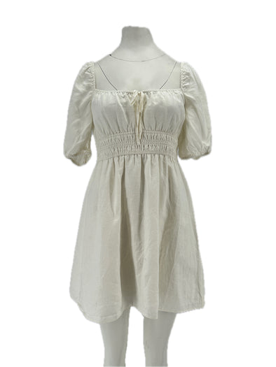 Robe en lin blanche