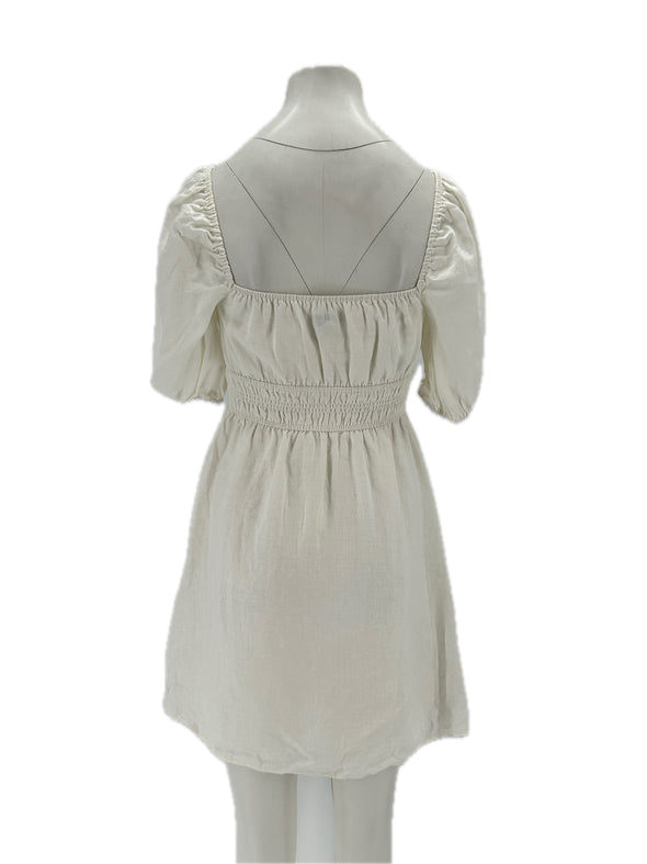 Robe en lin blanche