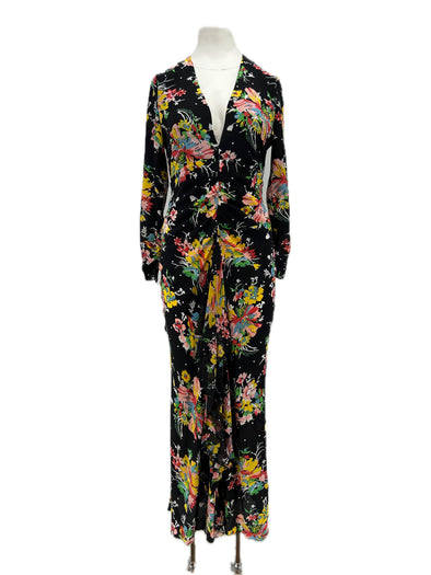 Robe imprimée en soie