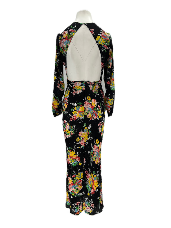 Robe imprimée en soie