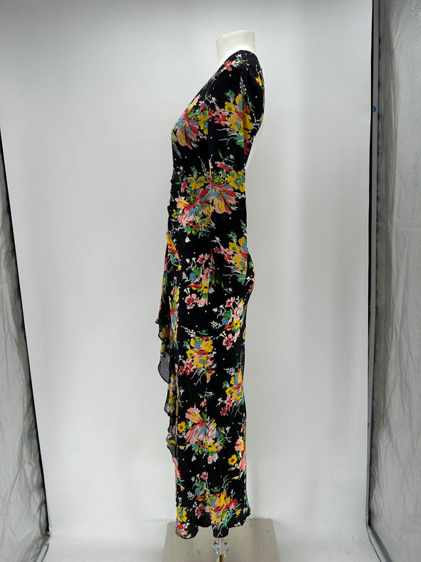 Robe imprimée en soie