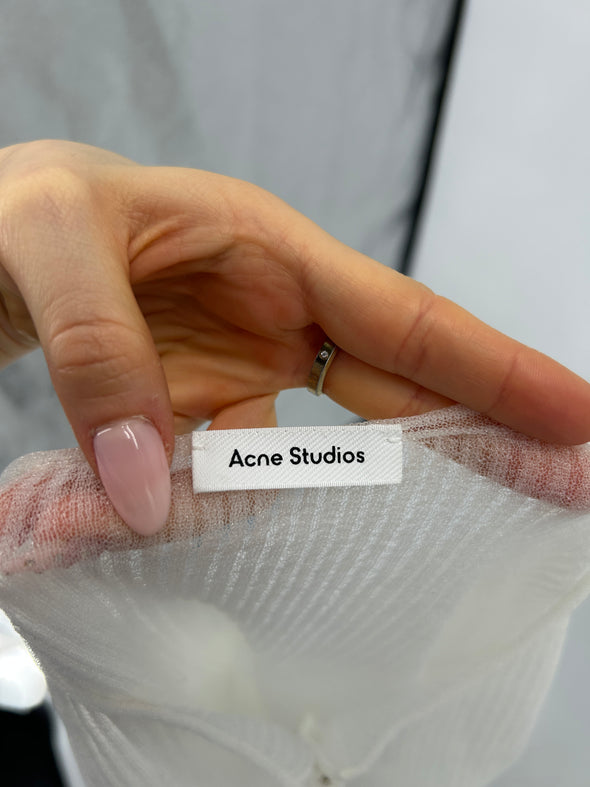 Top blanc transparent