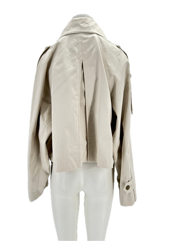 Trench crop beige