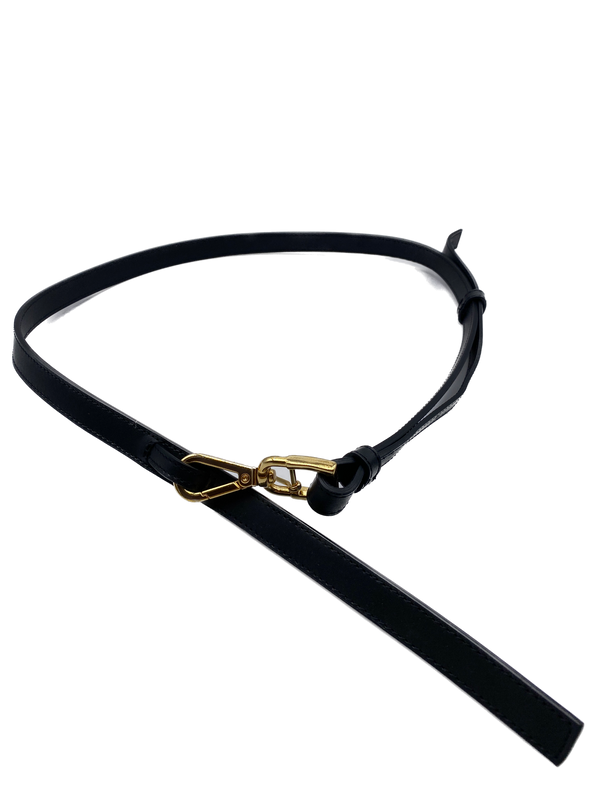 Ceinture en cuir noire