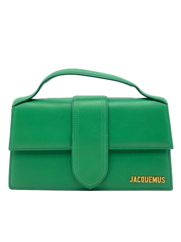 Sac à main "Le Grand Bambino" en cuir vert