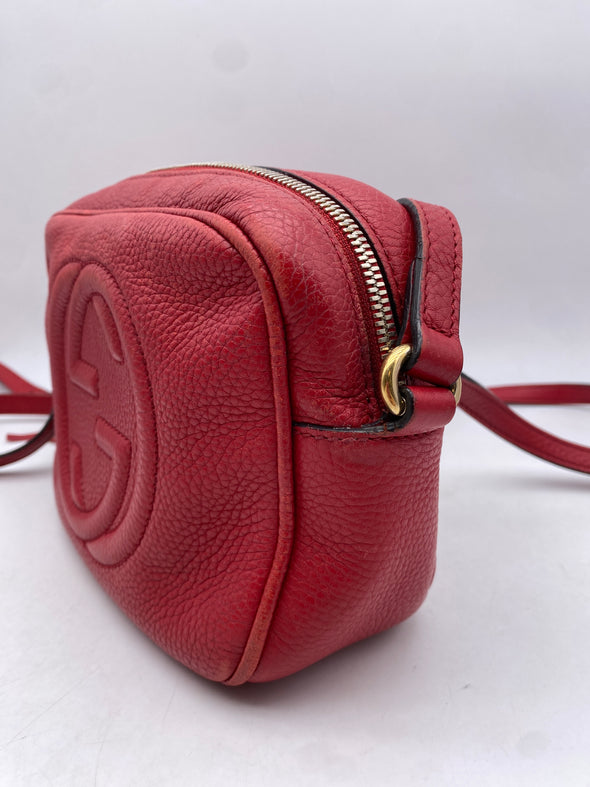 Sac "Soho" en cuir rouge