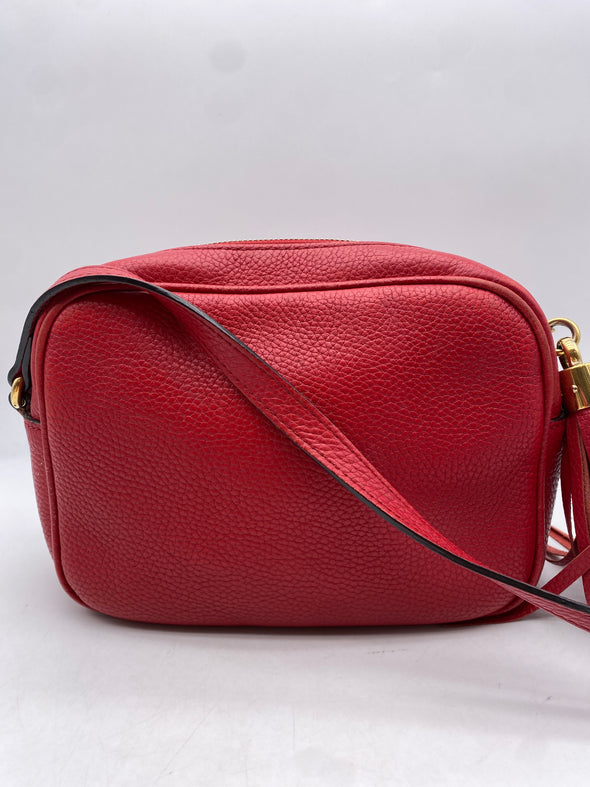 Sac "Soho" en cuir rouge