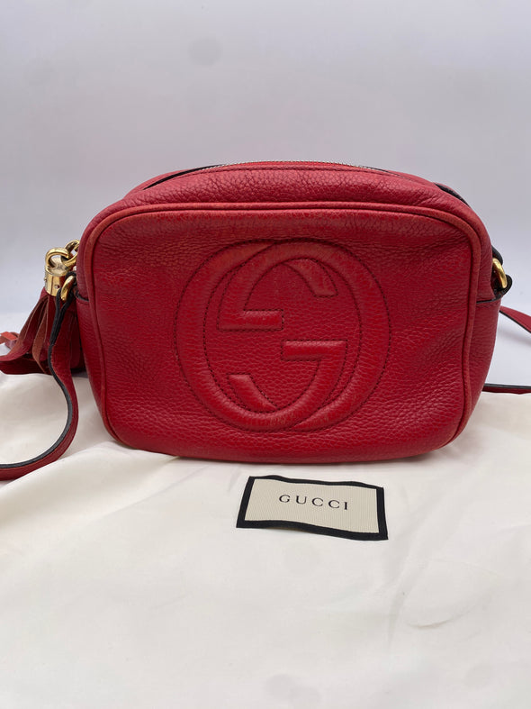 Sac "Soho" en cuir rouge