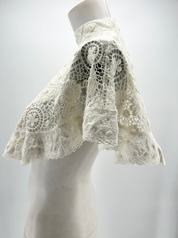 Top blanc en dentelle