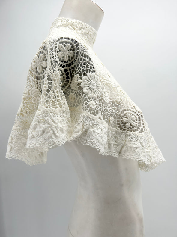 Top blanc en dentelle