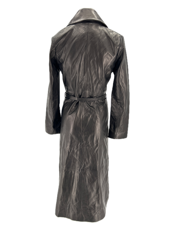 Trench-coat en cuir