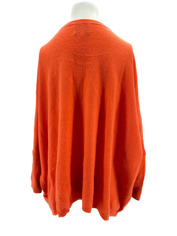 Pull en cachemire orange