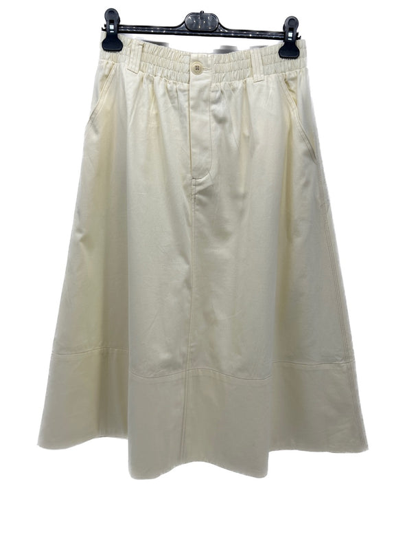 Jupe mi-longue jaune