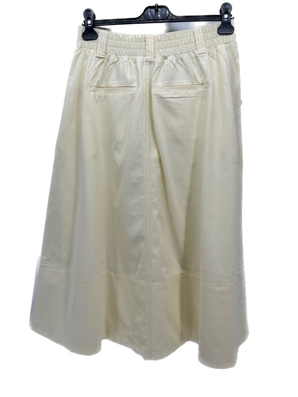 Jupe mi-longue jaune