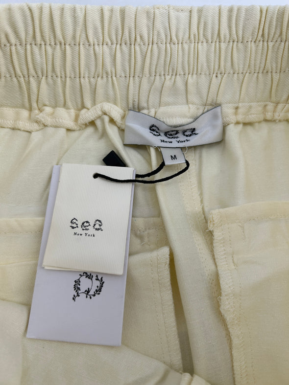 Jupe mi-longue jaune