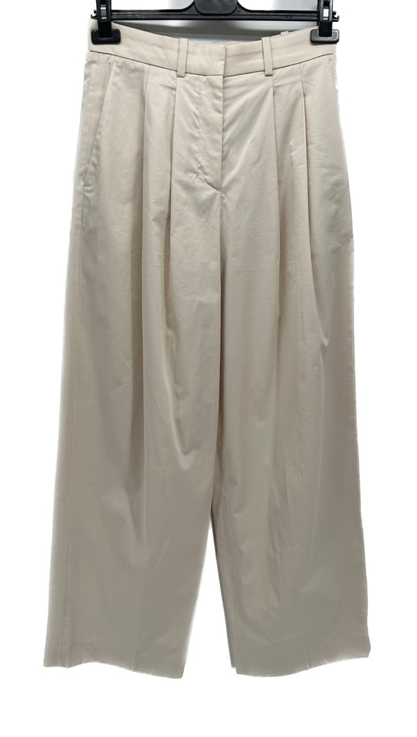 Pantalon large beige