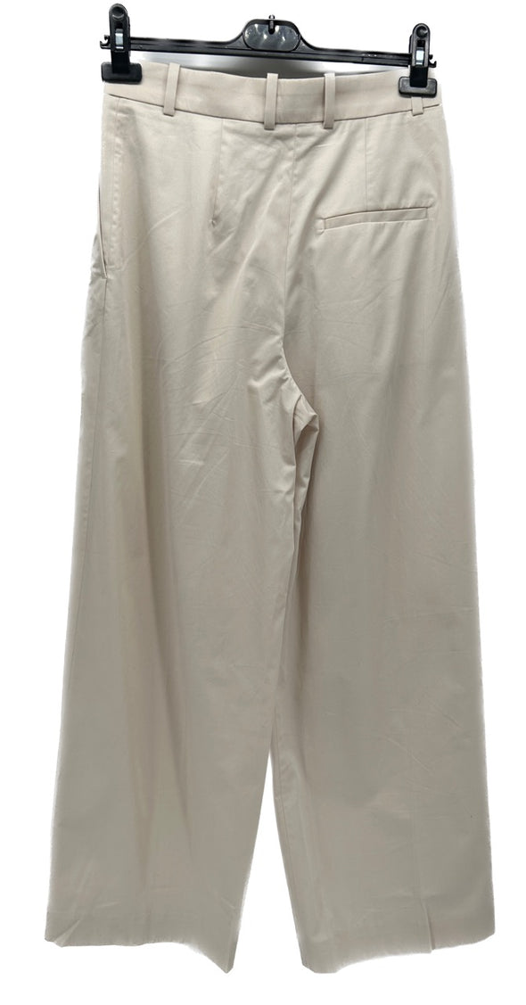 Pantalon large beige