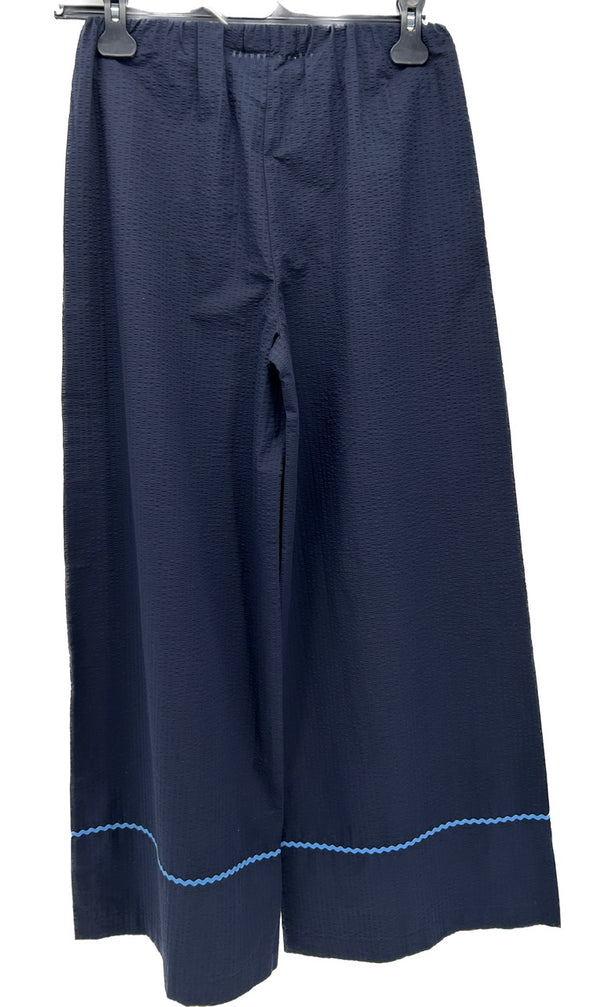 Pantalon large bleu marine