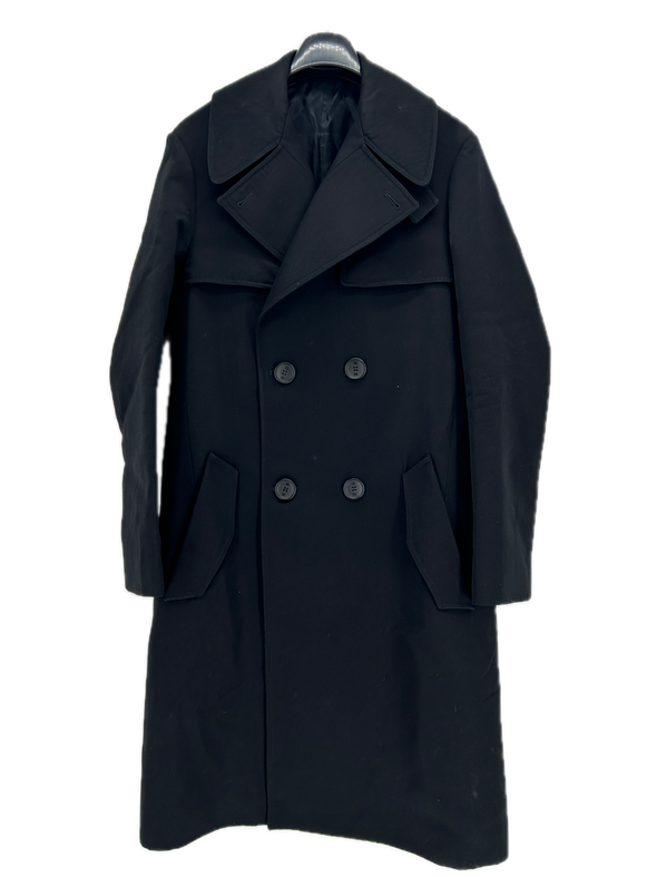 Manteau en laine noir