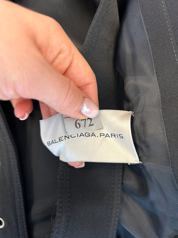 Manteau en laine noir
