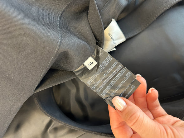 Manteau en laine noir