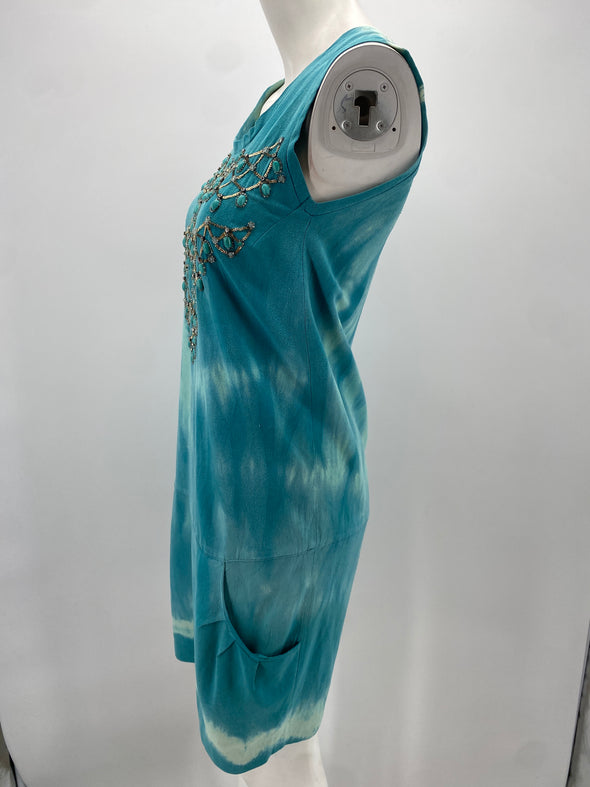 Robe débardeur bleue