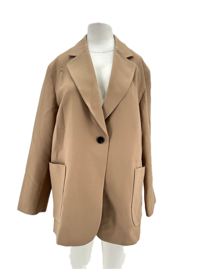 Blazer en mélange de laine et soie