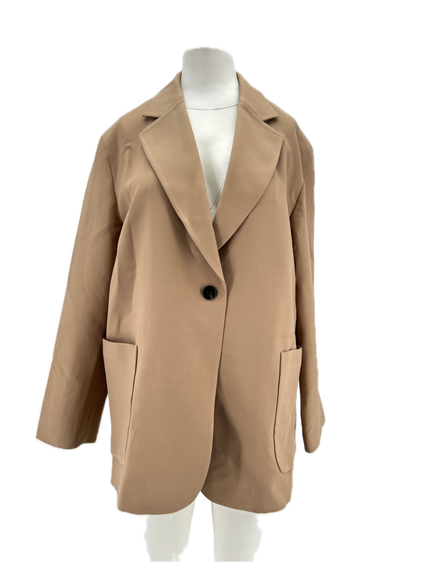 Blazer en mélange de laine et soie