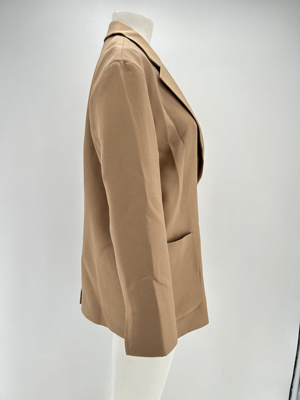 Blazer en mélange de laine et soie