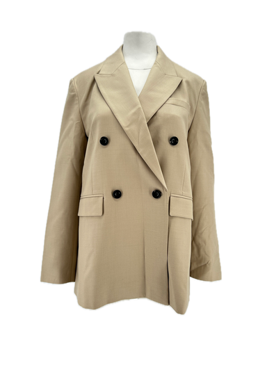 Blazer en laine beige