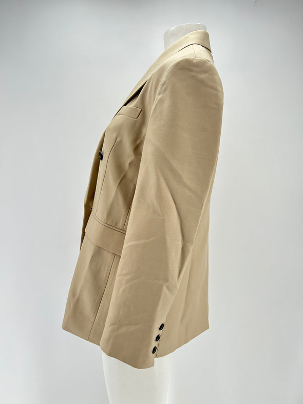 Blazer en laine beige