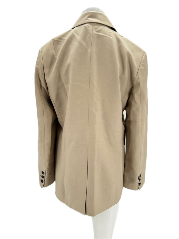 Blazer en laine beige