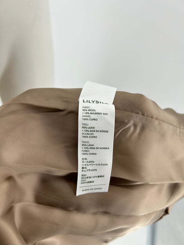 Blazer en laine beige