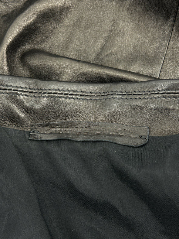 Blazer en cuir synthétique