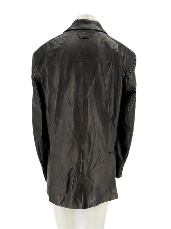 Blazer en cuir synthétique