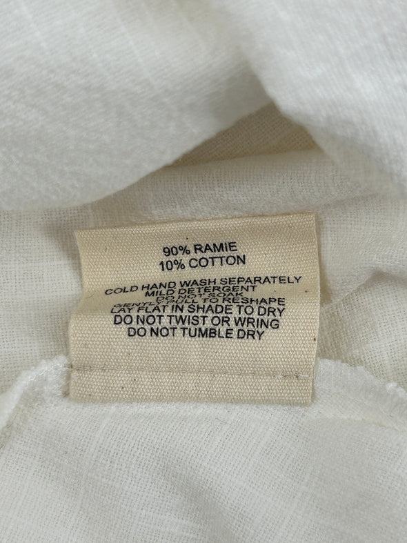 Robe en ramie blanche