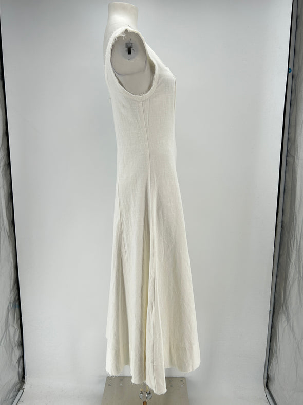 Robe en ramie blanche