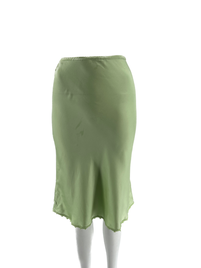 Jupe en soie verte
