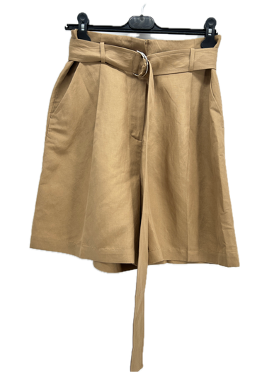 Short en mélange de soie et lin