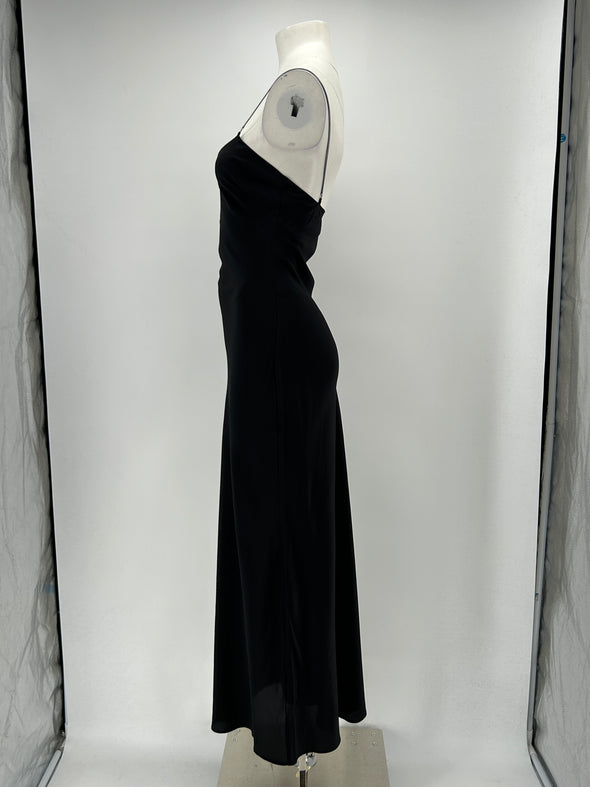 Robe en soie noire
