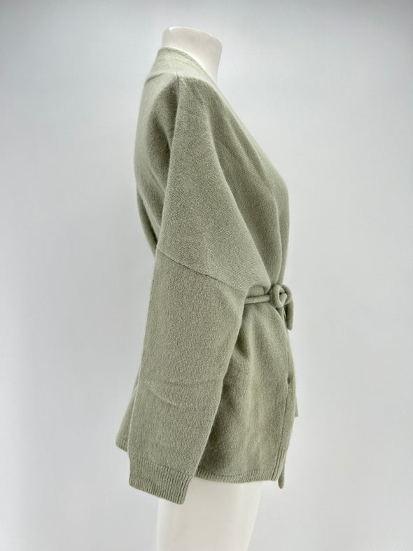 Cardigan en mélange de cachemire et soie