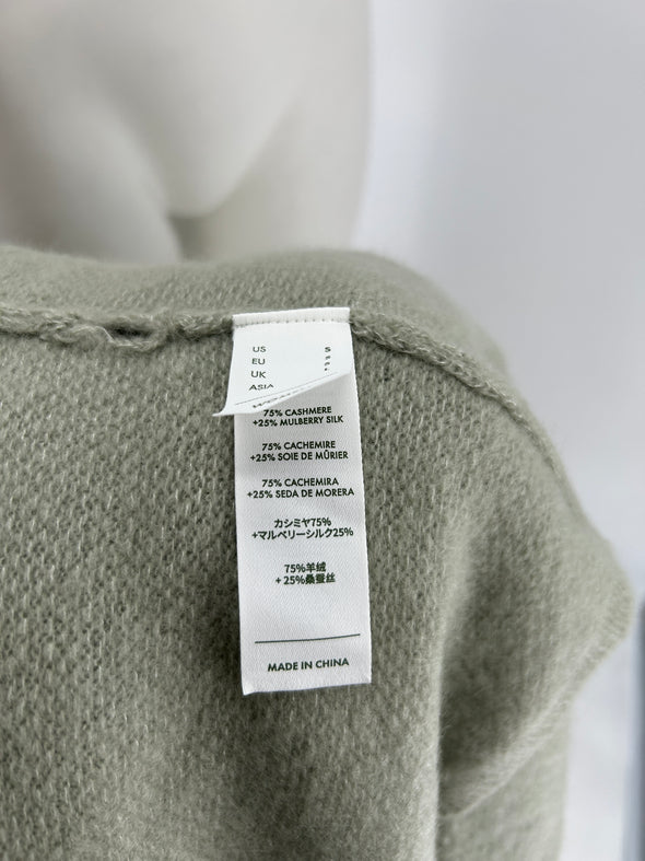 Cardigan en mélange de cachemire et soie