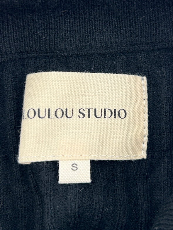 Top noir "Jidda" à manches 3/4