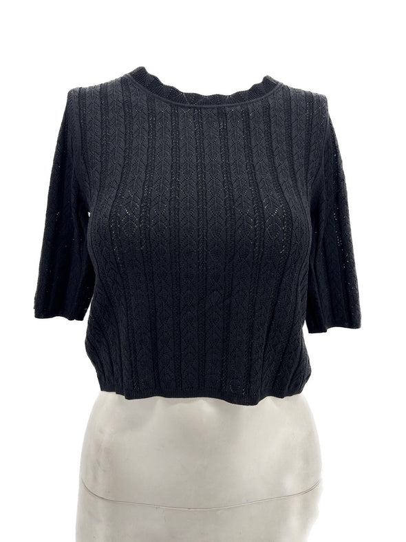 Crop top noir "CULLI"