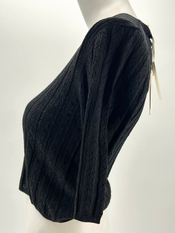 Crop top noir "CULLI"