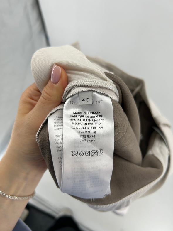Pantalon en similicuir blanc