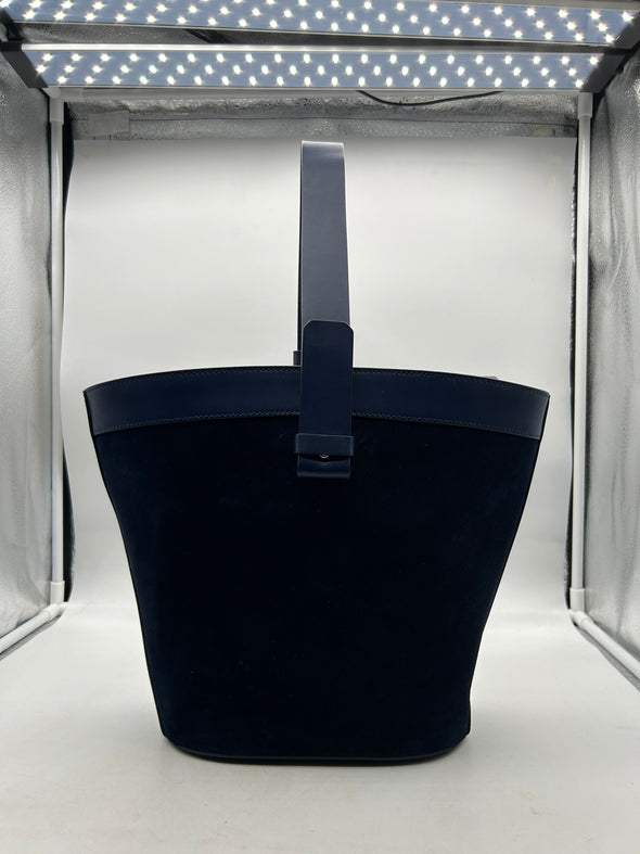 Sac en suède marine