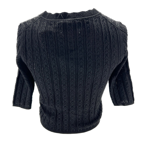 Crop top noir "CULLI"