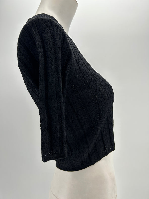 Crop top noir "CULLI"