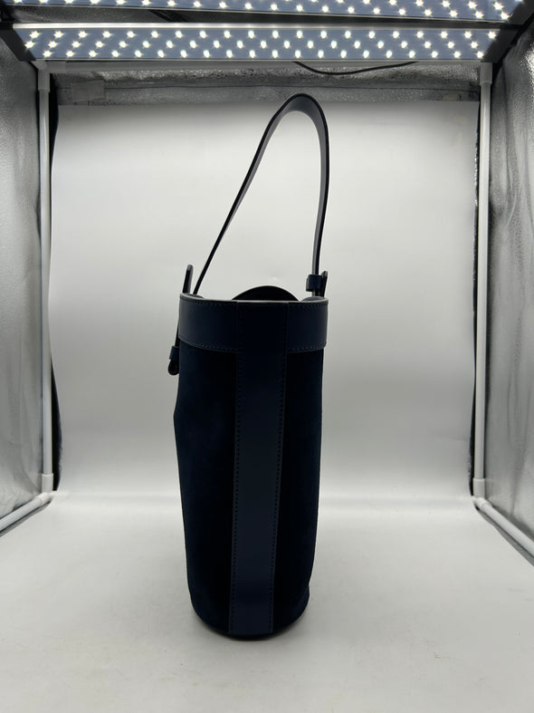 Sac en suède marine